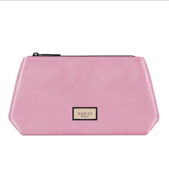 Gucci Handbags - Gucci Beauty Flora Pouch Makeup Zipped Bag Pink Limited Edition!